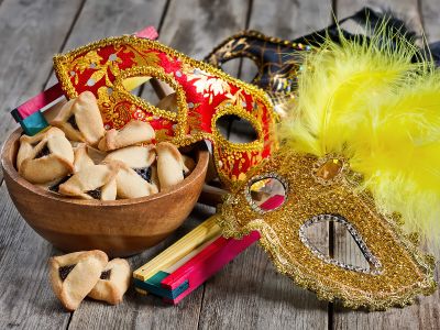 Purim celebrated on a very snowy day on Thursday, 1st March