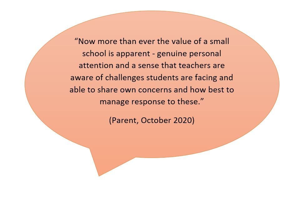Stratford: parent quote, September 2020 

