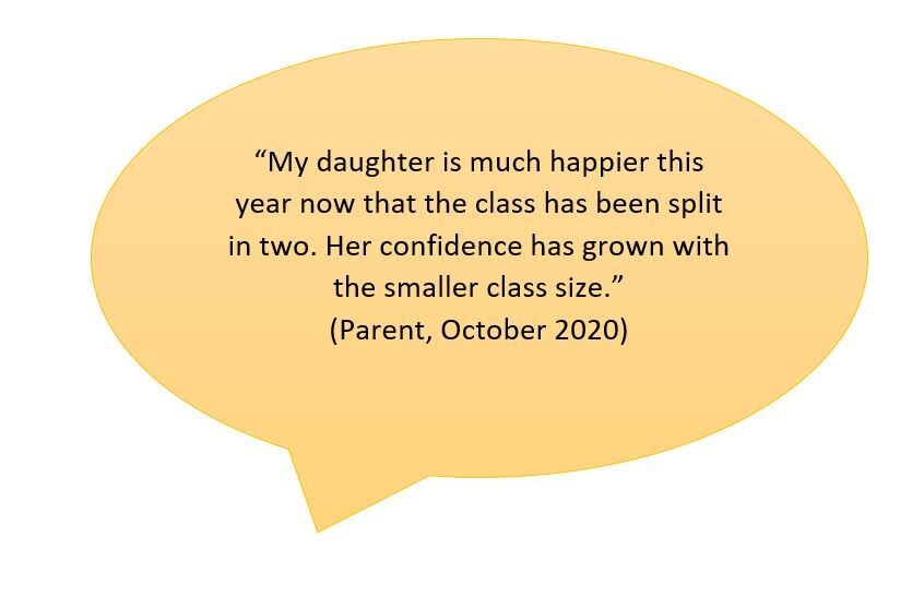 Stratford: parent quote, September 2020 
