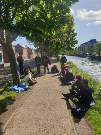 Ms Caspi Teaching By Canal 
