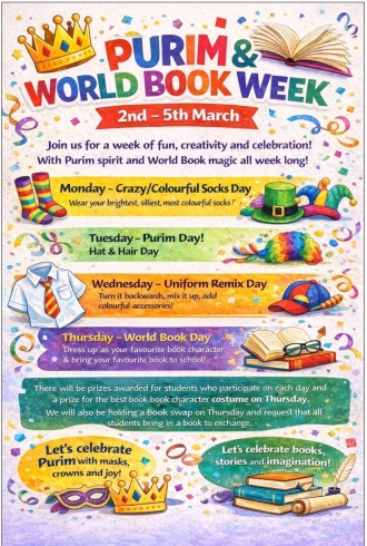 Programme Purim World Book Week March2026 
