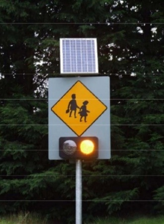 Sample flashing sign 
