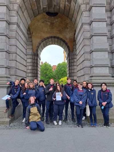 TY students are the guides on the Neoclassical walking tour of Dublin