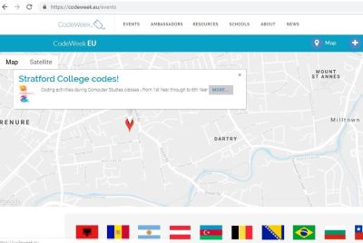 EU Codeweek 2018: Stratford College codes!