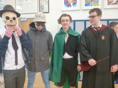 Stratford students and staff celebrate Purim by dressing up as Literary Heroes