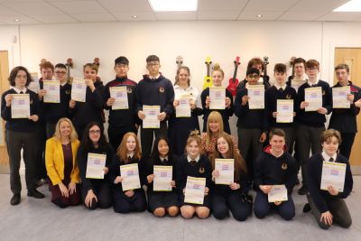 TY students receive their Junior Cycle Profile of Achievement certificates (JCPA)
