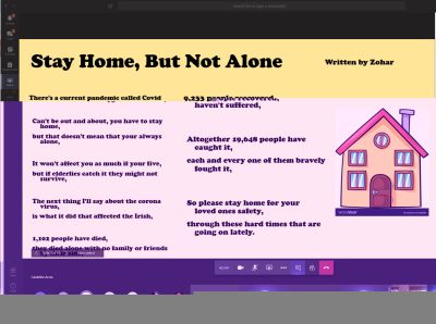 Making history - the 1st Years host  School Assembly online!