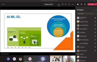 Dell Technologies webinar: discussing Artificial Intelligence & Machine Learning with Computer Science students