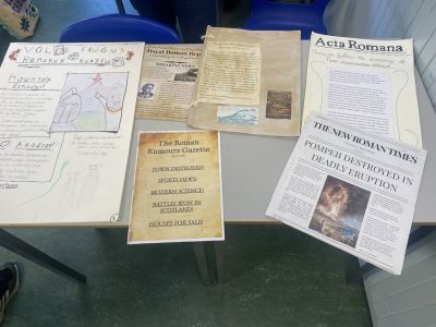 1st Year History Students design their own newspapers