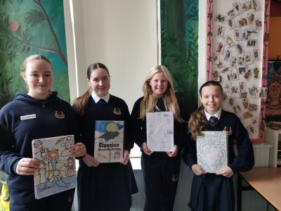 1st Year Classics students: winners of best copy cover
