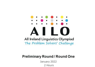 All Ireland Linguistics Olympiad (AILO) 2022 - Stratford enter for the first time