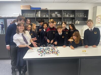 2nd Years make molecules in Science class