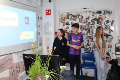 First Years present their App Designs for AWS GetIT/Junior Achievement competition