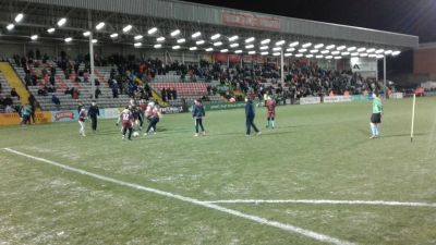 Stratford get to play on Dalymount Park at half-time of a Bohs match