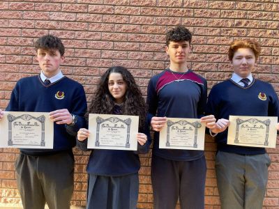 Stratford students receive Leinster School of Music & Drama Public Speaking Certificates