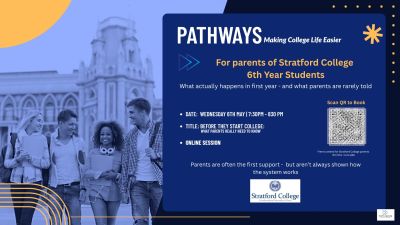 College Pathways talk for 6th Years and Parents/Guardians