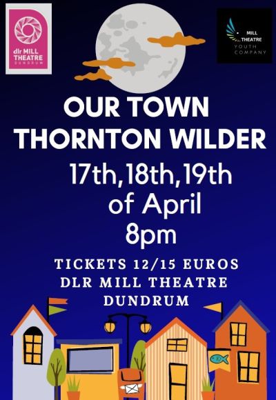 Two 5th Year students in lead roles of 'Our Town' in the Mill Theatre, Dundrum