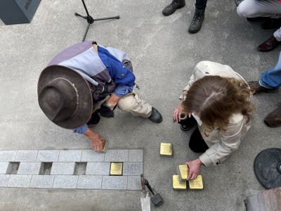 Embedding Six Stolpersteine in Memory of Irish Victims of the Holocaust