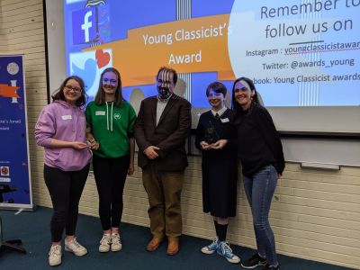 Stratford College Classics students win both the Junior and Senior Young Classicist Award 2020