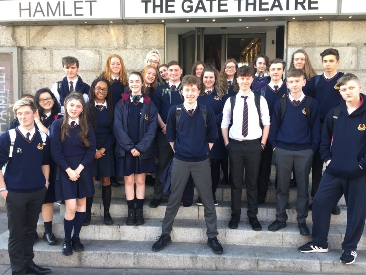5th Year English students at The Gate Theatre Photo: Ms Talbot
