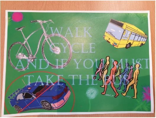 Green Schools Travel Poster 1St Year Sd 
