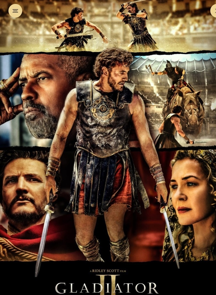 Gladiator II poster https://www.gladiator.movie/
Gladiator II poster https://www.gladiator.movie/
