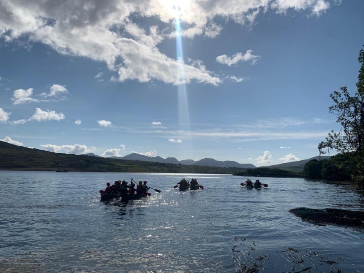 Stratford TY students kayaking in Delphi Adventure Centre, 2023 Photo: Ms Finnegan
