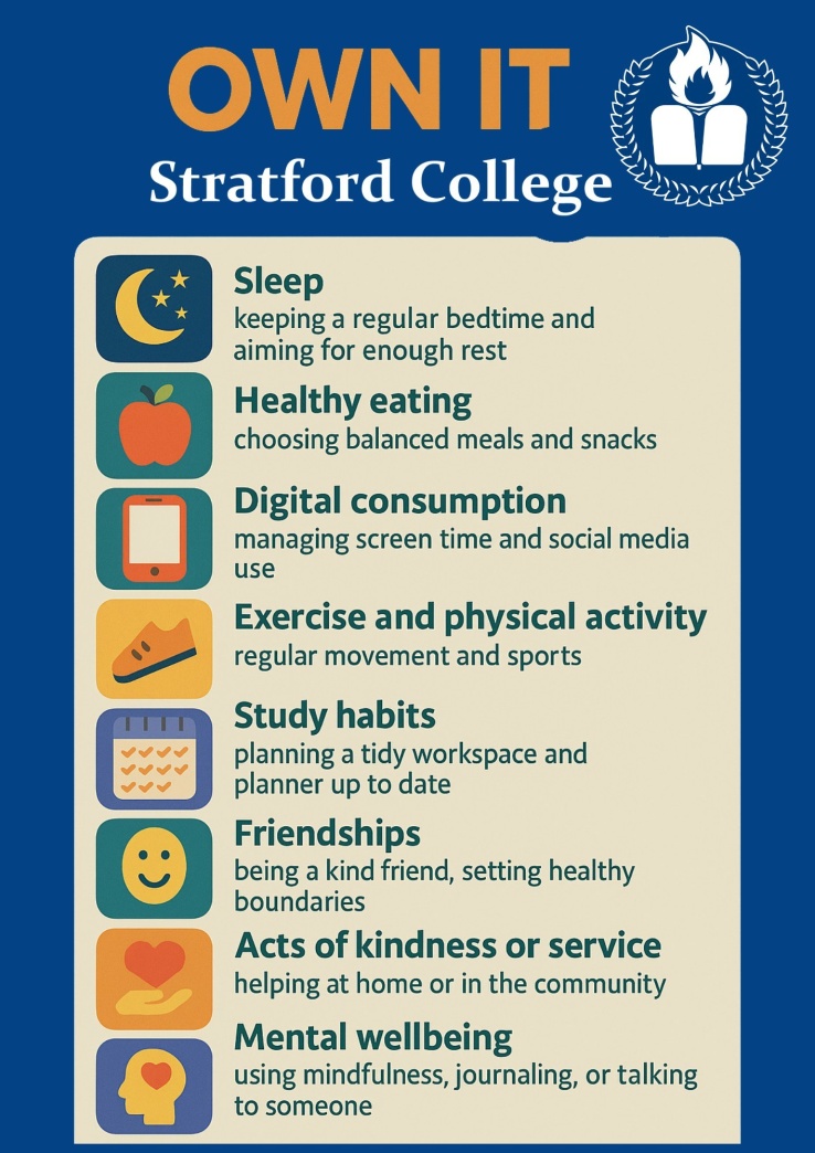 Wellbeing ownit Stratford College 
